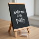 Welcome to the Party Chalkboard Sign