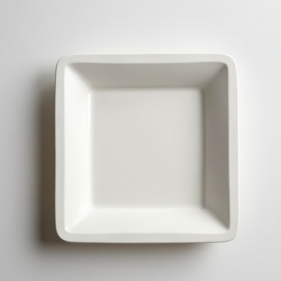 Elegant Square Rim Dessert Paper Plates