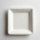 Elegant Square Rim Dessert Paper Plates