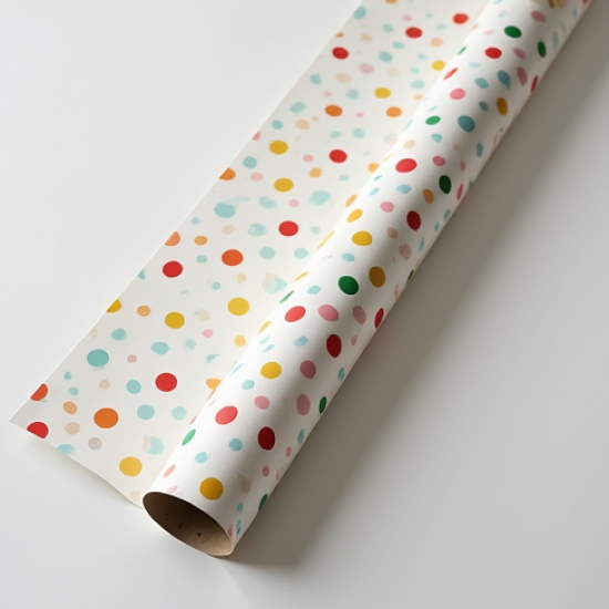 Polka Dot Wrapping Paper Roll