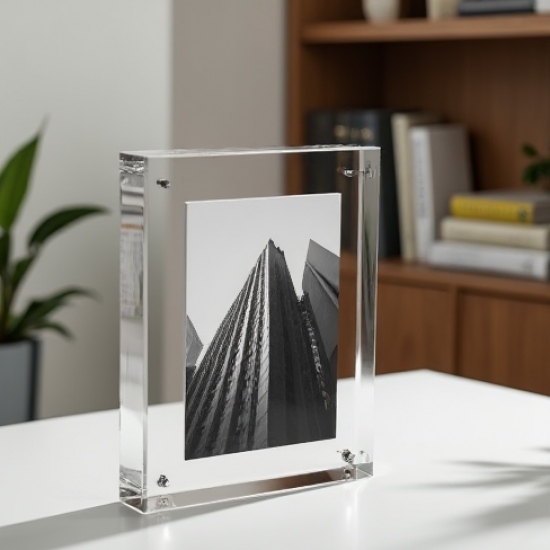 Crystal Clear Acrylic Portrait Frame