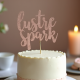 Glitter Acrylic Cake Topper Sign