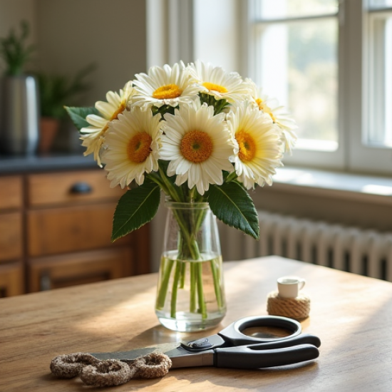 Sunrise Daisy Faux Floral Bouquet