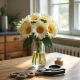 Sunrise Daisy Faux Floral Bouquet