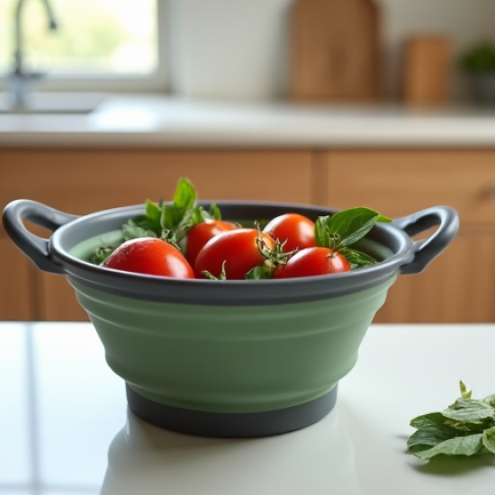 Foldable Colander Drain Basket