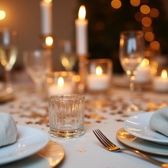 Holographic Metallic Star Table Scatters
