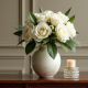 Cream Gardenia Table Flower Accent