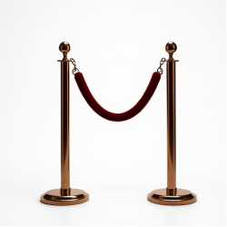 Premium Red Velvet Stanchion Rope Pair