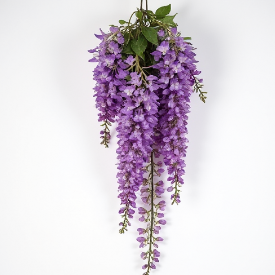 Purple Wisteria Hanging Floral Vine