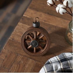 Rustic Wagon Wheel Mini Ornament