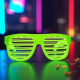 Novelty Neon Shutter Party Glasses
