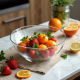 Large Acrylic Fruit Salad Serving Bowl