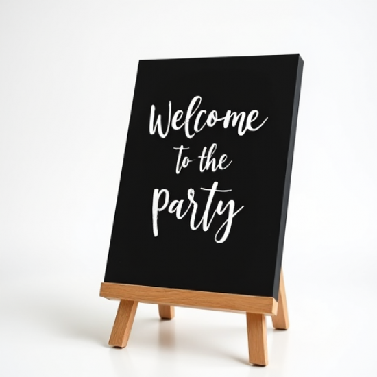 Welcome to the Party Chalkboard Sign