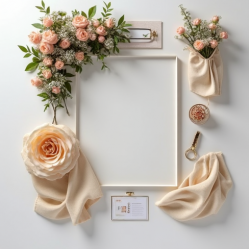 Large Artificial Rose Wall Backdrop Panel