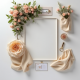 Large Artificial Rose Wall Backdrop Panel