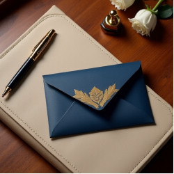 Golden Leaf Celebration Envelope Set