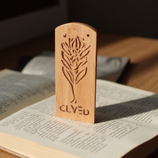 Laser Cut Wooden Bookmark