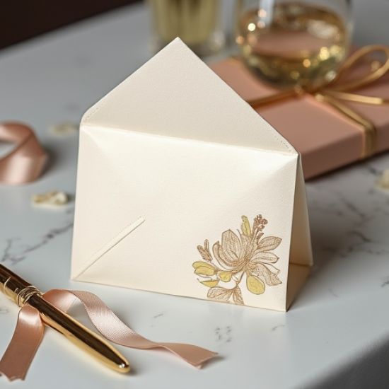 Elegant Blossom Cash Gift Envelope