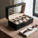 Faux Leather Watch Storage Box