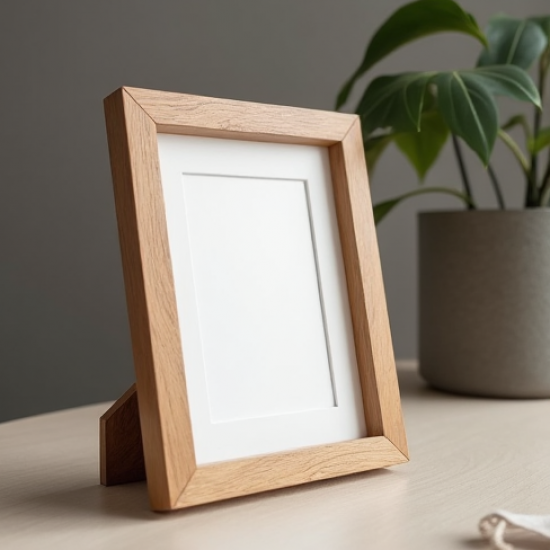 Natural Oak Finish Photo Display Frame