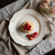 Elegant Square Rim Dessert Paper Plates