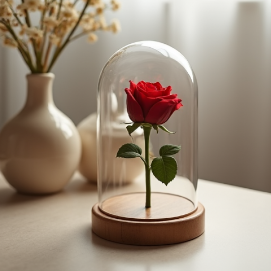 Preserved Eternal Rose Glass Dome