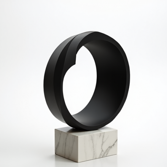 Modern Spiral Sculpture Display Item