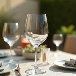 Clear Plastic Stemless Wine Goblets