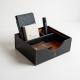 Deluxe Leather Desktop Accessory Organizer
