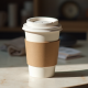 Thick Insulated Paper Coffee Cups Lids