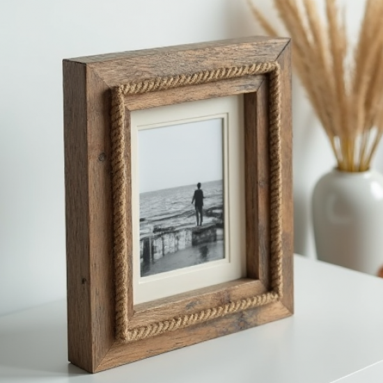 Rustic Rope Accent Memory Frame