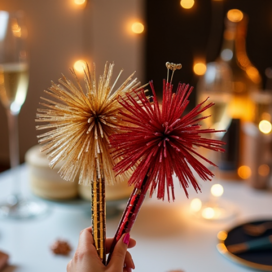 Metallic Fringe Party Noise Makers