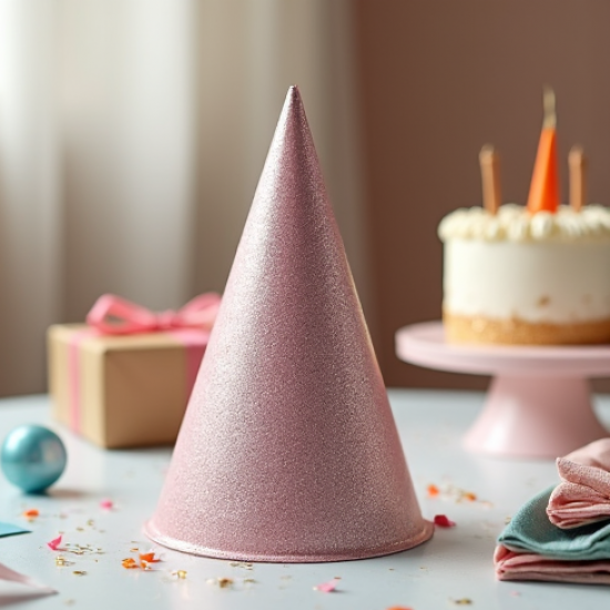 Glitter Birthday Cone Hats Pack