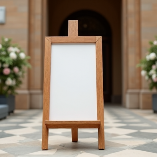 Collapsible Wooden Event Welcome Easel