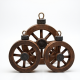 Rustic Wagon Wheel Mini Ornament