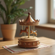 Handcrafted Wooden Carousel Music Box