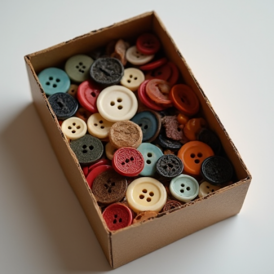 Mixed Color Craft Button Assortment