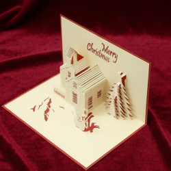 3D Paper Wish Card – High Quality Greeting Card for Birthday, Valentine, Love, Christmas & More (1 Pc)