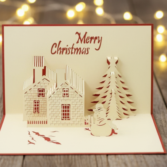 3D Paper Wish Card – High Quality Greeting Card for Birthday, Valentine, Love, Christmas & More (1 Pc)