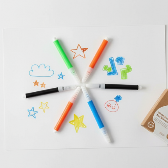 4-Piece Waterproof Marker Pen Art Set for DIY Crafts, Kids & Artists