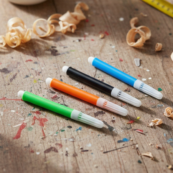4-Piece Waterproof Marker Pen Art Set for DIY Crafts, Kids & Artists