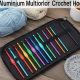 Aluminium Multicolor Knitting Needles, Crochet Kit (12 Pcs Set)