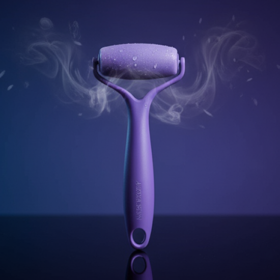 BEAUTY ICE ROLLER FOR FACE MASSAGER & EYE REUSABLE FACE ROLLERS FACIAL ROLLER ( Purple Color)