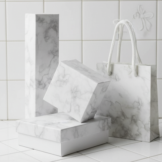 Cardboard Jewelry Boxes Gift Case Small Paper Jewelry Gift Boxes (7 Pcs Set / Mix Size)