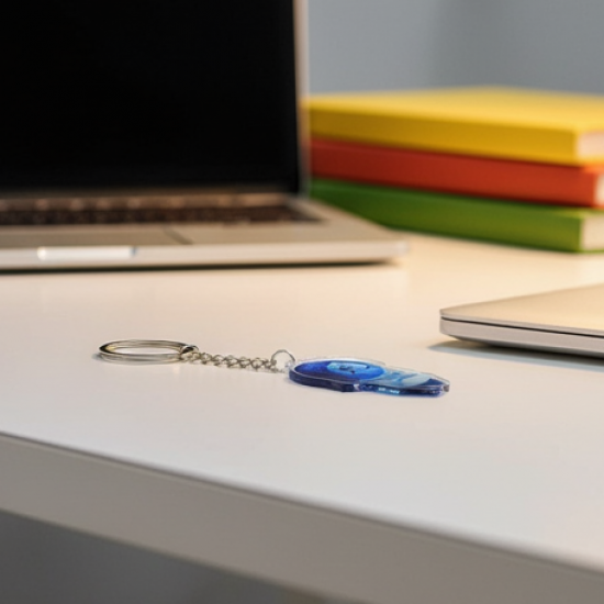 Cartoon Character-Themed Acrylic Keychain (1 Pc)