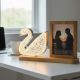 Duck Shape Cystal Led Lamp & Photo Frame Night Lamp | Wedding Gift | love couple