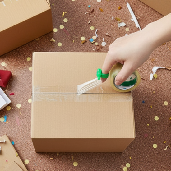 Easy and Portable Finger Tape Cutter For Packing Boxes