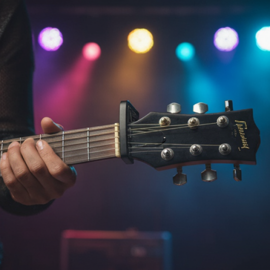 Guitar Capo with Pickup Stand, Soft for Acoustic and Electric Guitar Ukulele Mandolin Banjo Guitar Accessories