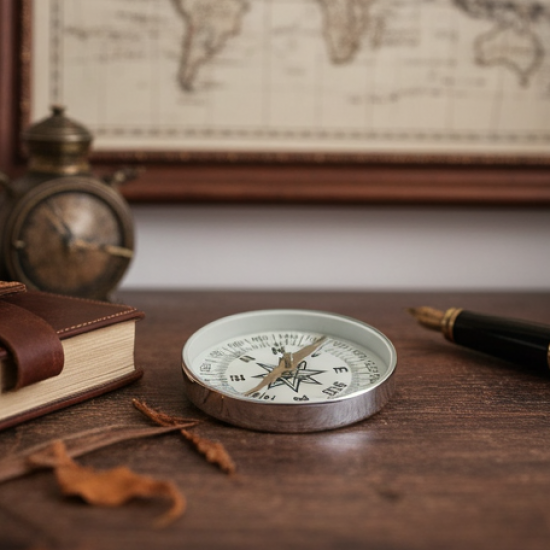 Handheld Large Compass for direction and Navigation (80 MM / 3 Inch / 1 Pc)