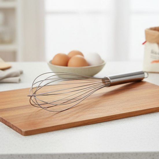 Large Stainless Steel Balloon Whisk  Heavy-Duty Kitchen Tool (30cm / 1 Pc)